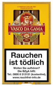 Vasco Da Gama 5 Coronas Capa De Oro No.2 Puro